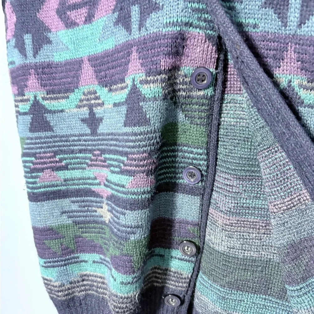 Lumiere Aztec pattern Multicolor Patterned Sweater Vest - Picture 2 of 6